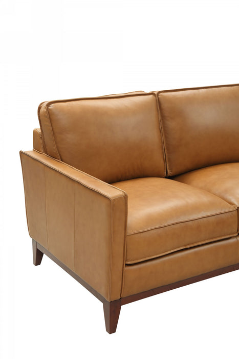 VIG Furniture - Divani Casa Naylor - Modern Brown Italian Leather Split Sofa - VGCA6394-BRN-S - GreatFurnitureDeal