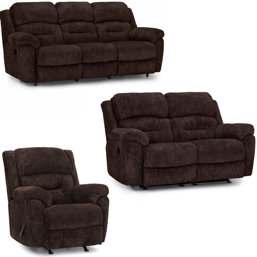 Franklin Furniture - Bellamy 3 Piece Power Reclining Living Room Set in Recruit Fudge - 77342-83-23-73-FUDGE - GreatFurnitureDeal