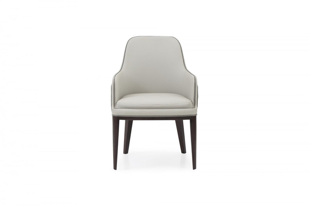 VIG Furniture - Modrest Maxwell - Glam Beige and Grey Dining Chair - VGVCB8766W - GreatFurnitureDeal