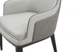 VIG Furniture - Modrest Maxwell - Glam Beige and Grey Dining Chair - VGVCB8766W - GreatFurnitureDeal