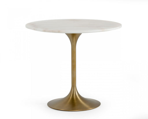 VIG Furniture - Modrest Collins - Glam White Marble & Gold Dining Table - VGGMM-DT-1089 - GreatFurnitureDeal