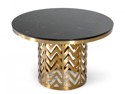 VIG Furniture - Modrest Kowal - Glam Black Marble Dining Table - VGGMM-DT-1426 - GreatFurnitureDeal