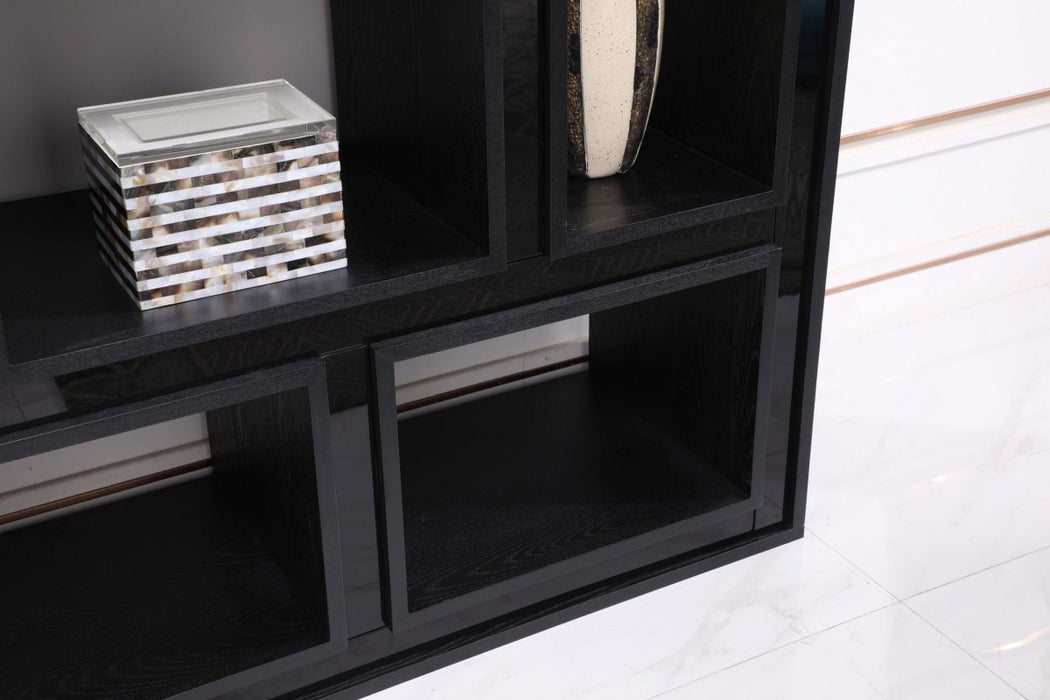 VIG Furniture - Modrest Suffolk - Contemporary Black Ash Bookcase - VGVCBF-003-7 - GreatFurnitureDeal