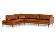 VIG Furniture - Divani Casa Sherry - Modern Cognac LAF Chaise Leather Sectional Sofa - VGKKKF.1061Z-CGN-LAF-SECT - GreatFurnitureDeal