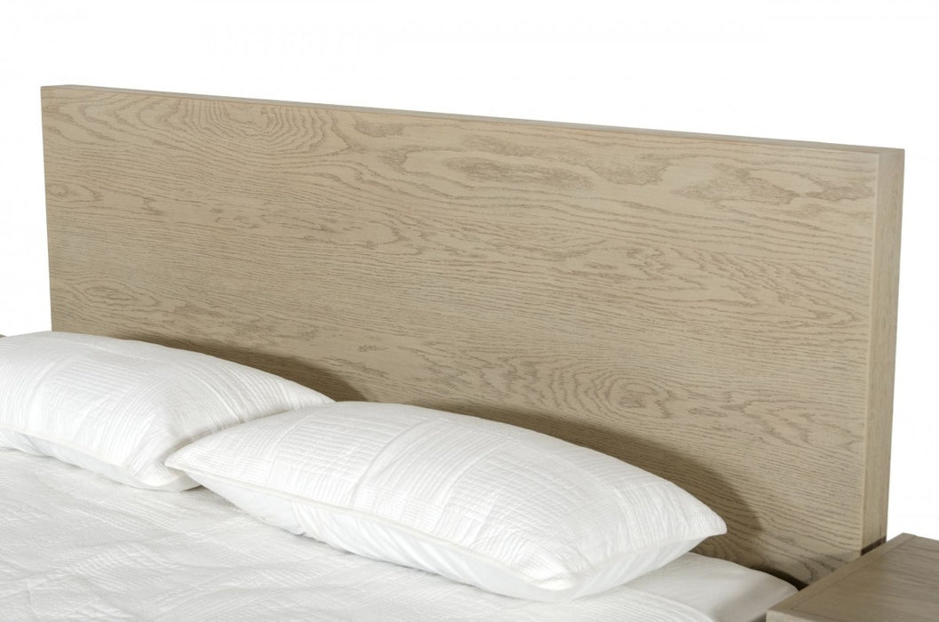 VIG Furniture - Modrest Samson - Contemporary Grey and Silver Bed - VGLBHAMI-KB207-01