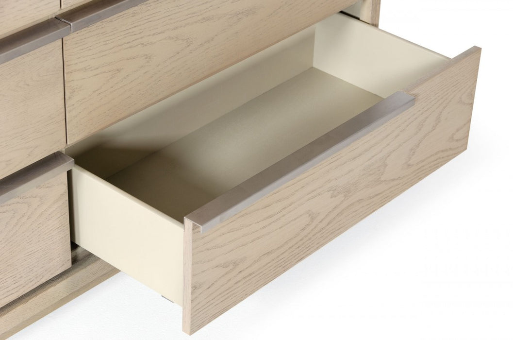VIG Furniture - Modrest Samson - Contemporary Grey and Silver Dresser - VGLBHAMI-DR160-01