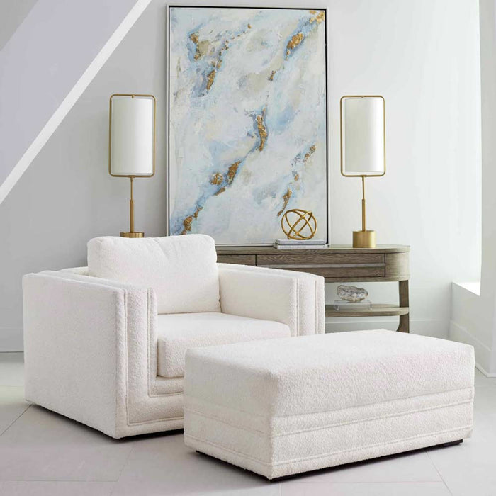 ART Furniture - Hockney Ottoman O-Ivory - 775504-5000F6
