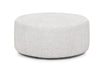 Franklin Furniture - Lennox Round Ottoman in Rapture Ivory - 77618-IVORY