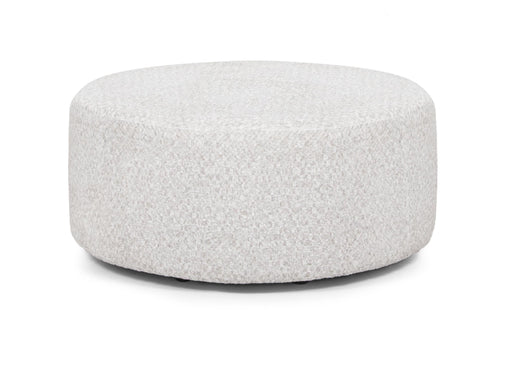 Franklin Furniture - Lennox Round Ottoman in Rapture Ivory - 77618-IVORY