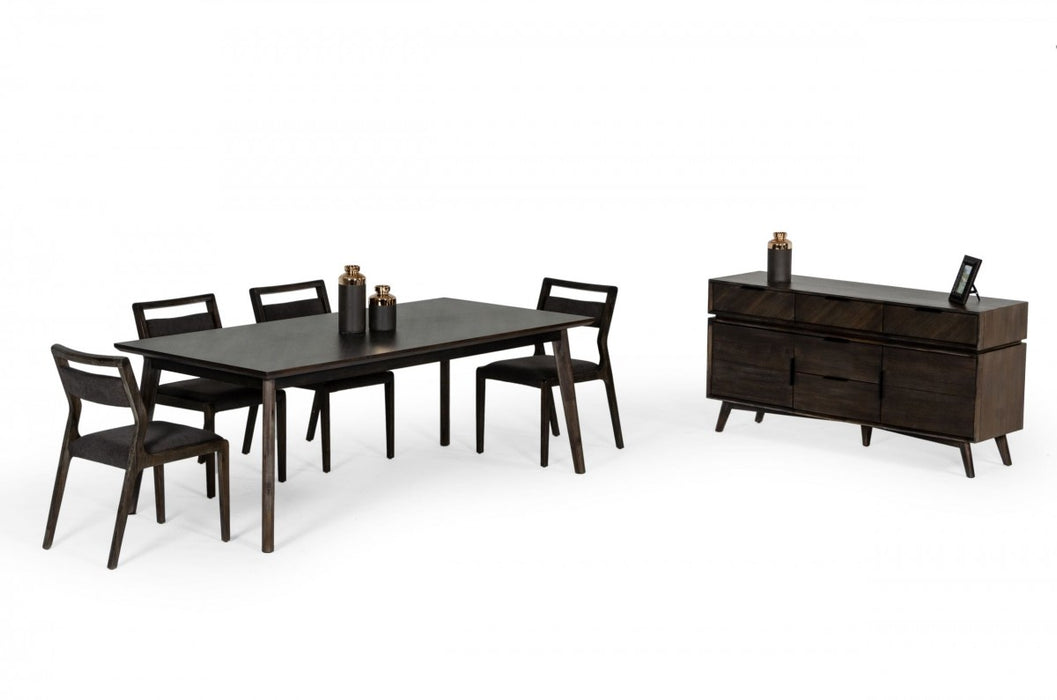 VIG Furniture - Modrest Roger - Mid Century Acacia Dining Table - VGWDSTHLDT210-BRN-DT