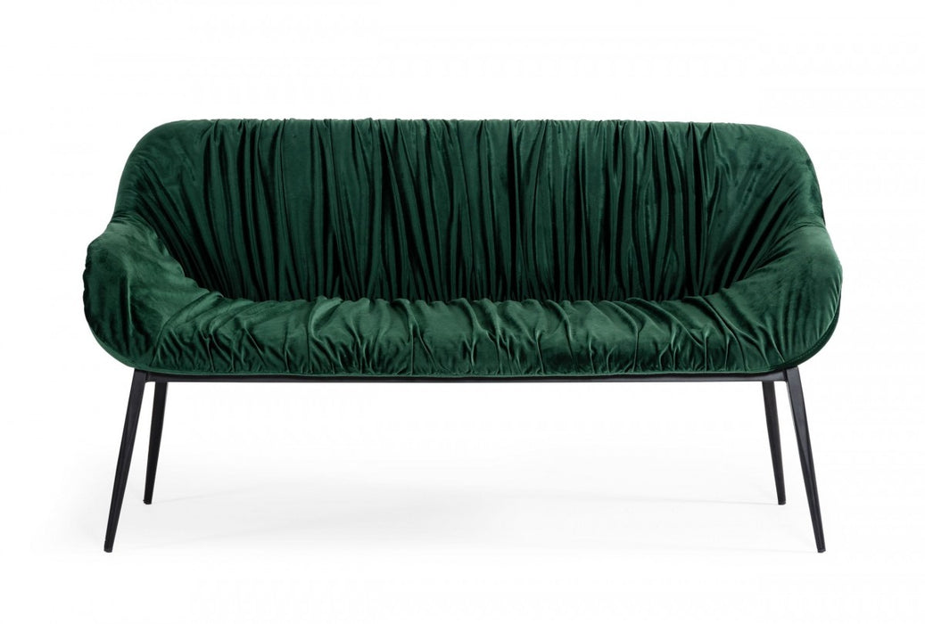 VIG Furniture - Modrest Katrina - Modern Green Fabric Bench - VGEUMC-9389SF-2-BENCH