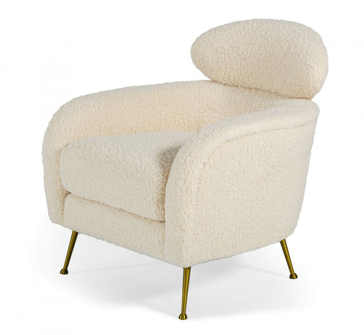 VIG Furniture - Modrest Altura - Modern Faux Fur Lounge Chair - VGODDY-9176-LC - GreatFurnitureDeal