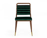 VIG Furniture - Modrest Biscay Modern Dark Green & Walnut Steel Dining Chair - VGEUMC-9697CH-GRN - GreatFurnitureDeal