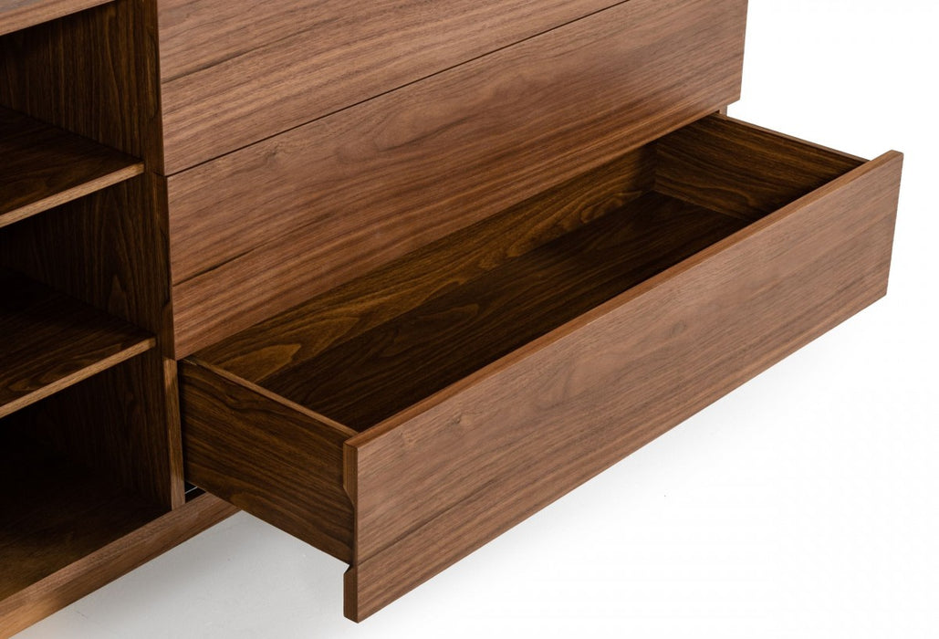 VIG Furniture - Modrest Abelard - Mid-century Walnut Dresser - VGBBMC1707-DRS