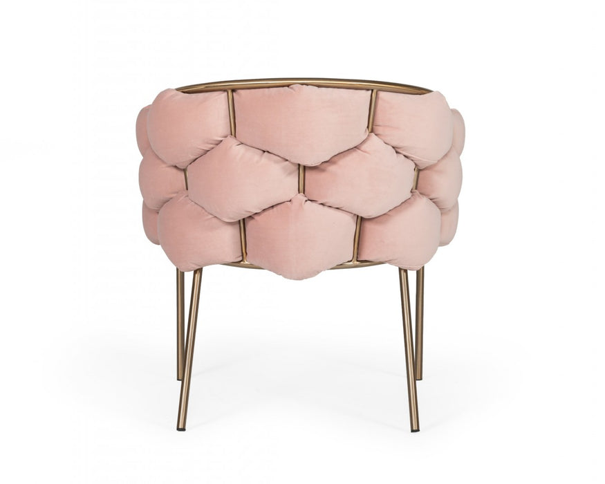 VIG Furniture - Modrest Debra Modern Pink Fabric Dining Chair - VGVCB202-DC-PNK