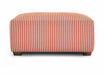 Franklin Furniture - Vermont Square Ottoman w/ Button Tufts in Idris Rust - 78318-3844-60-RUST - GreatFurnitureDeal