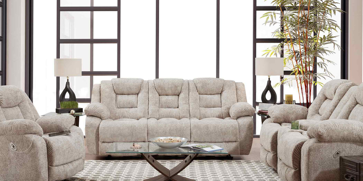 sofa 美品★ Franklin Furniture - 784 Hayworth 2 Piece Power Reclining Sofa Set
