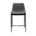 VIG Furniture - Modrest Jane Modern Grey & Black Counter Stool (Set of 2) - VGHR5361C-GRY-BLK-BS - GreatFurnitureDeal