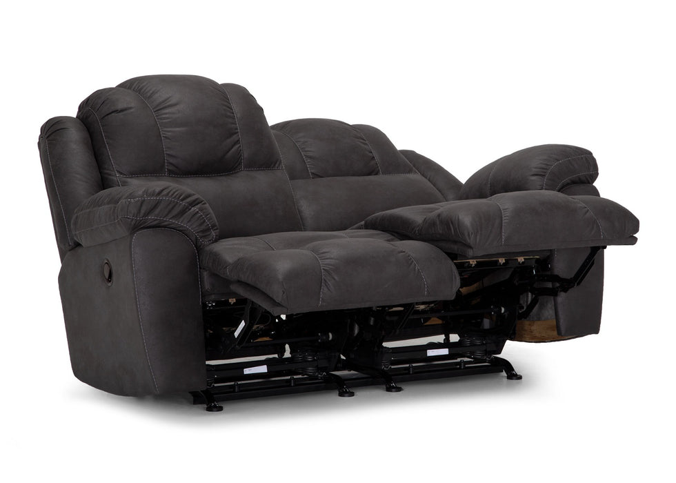 Franklin Furniture - Victory Manual Rocking-Reclining Loveseat in Holden Steele - 79223-3939-03