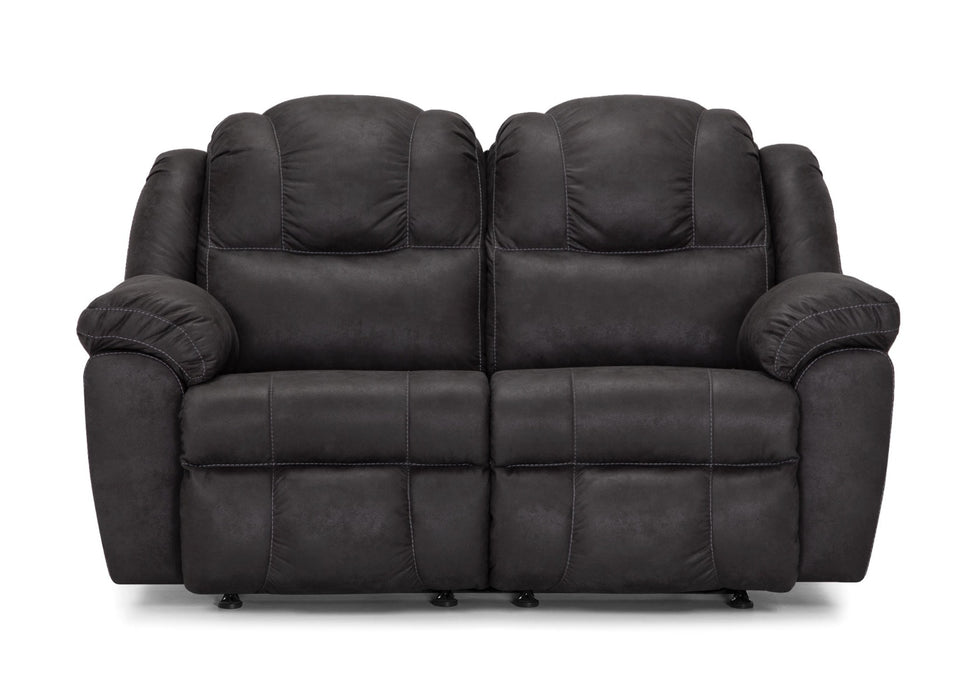 Franklin Furniture - Victory Manual Rocking-Reclining Loveseat in Holden Steele - 79223-3939-03