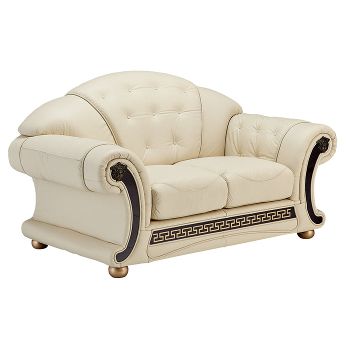 ESF Furniture - Apolo 3 Piece Living Room Set in Ivory - APOLO3IVORY-3SET - GreatFurnitureDeal