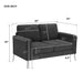 GFD Home -[VIDEO provided] [New]Modern 3-Piece Sofa Sets with Sturdy Metal Legs,Linen Upholstered Couches Sets Including 3-Seat Sofa, Loveseat and Single Chair for Living Room Furniture Set (1+2+3 Seat) - GreatFurnitureDeal