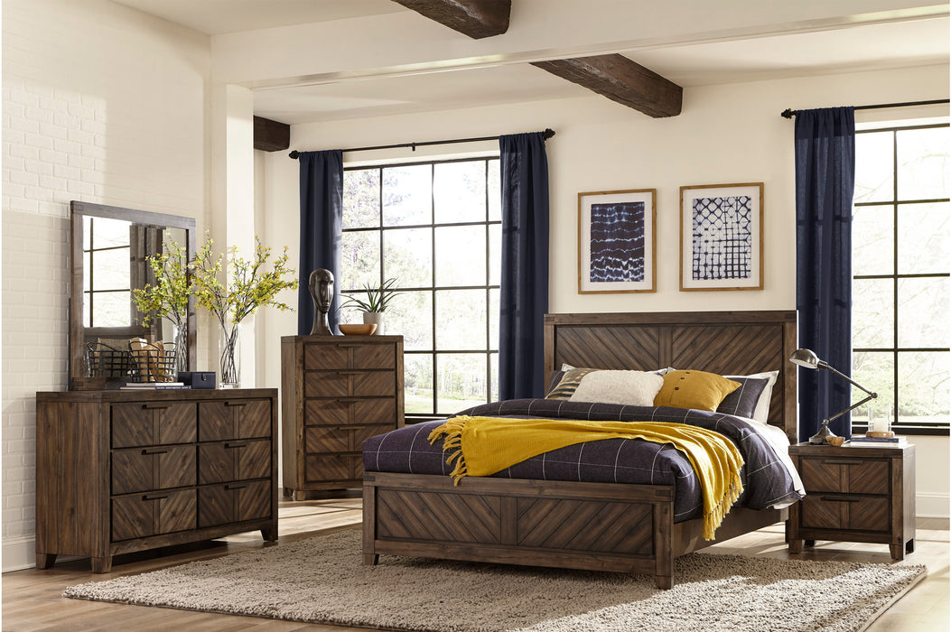 Homelegance - Parnell Queen Bed in Distressed Espresso - 1648-1*