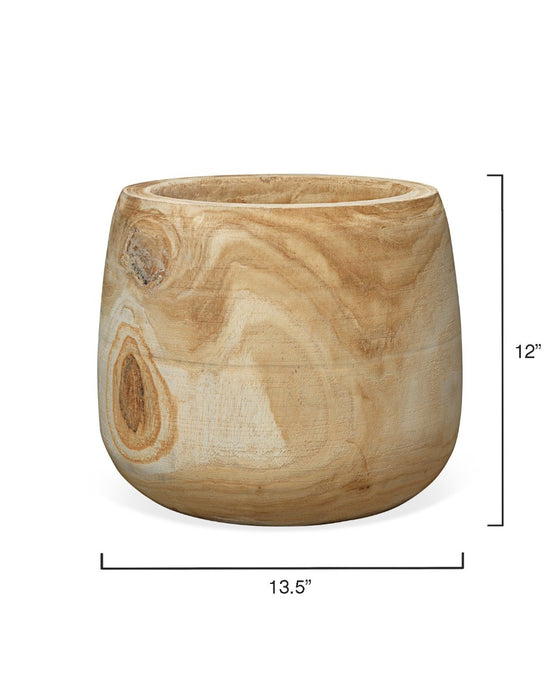 Jamie Young Company - Brea Wooden Vase in Natural Wood - 7BREA-VAWD - GreatFurnitureDeal