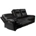 GFD House - Trevor Triple Power Sofa | Genuine Leather | Lumbar Support | Adjustable Headrest | USB & Type C Charge Port | Middle Armless Chair With Triple Power - GreatFurnitureDeal