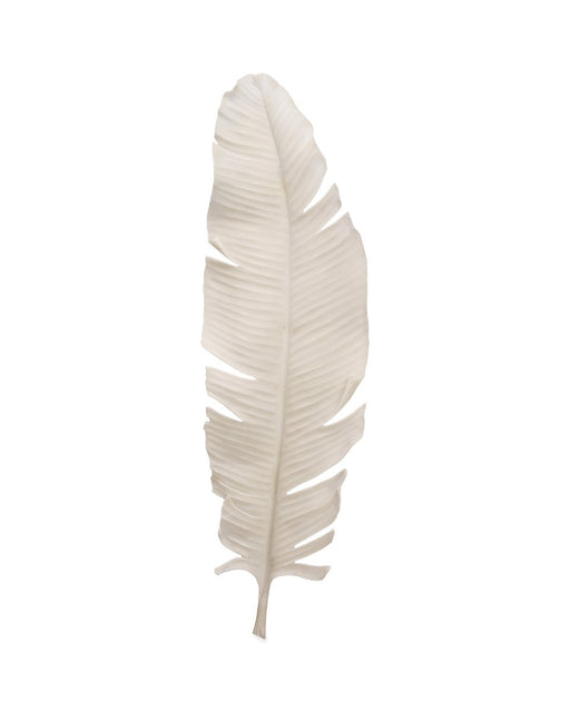 Jamie Young Company - Feather Object, Large in Off White Resin - 7FEAT-LGWH - GreatFurnitureDeal