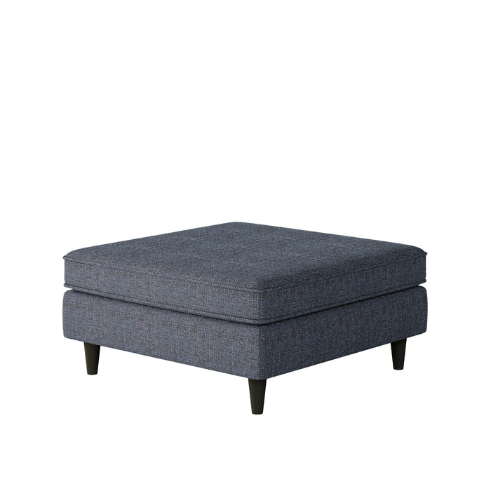 Southern Home Furnishings - Sugarshack Navy 38" Square Cocktail Ottoman in Blue - 170-C Sugarshack Navy - GreatFurnitureDeal