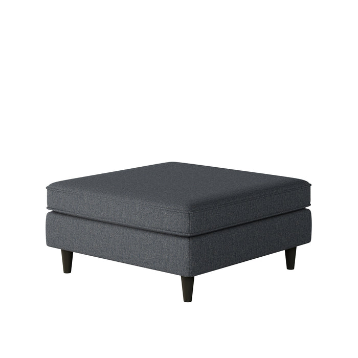 Southern Home Furnishings - Truth or Dare Navy 38" Square Cocktail Ottoman in Blue - 170-C Truth or Dare Navy - GreatFurnitureDeal
