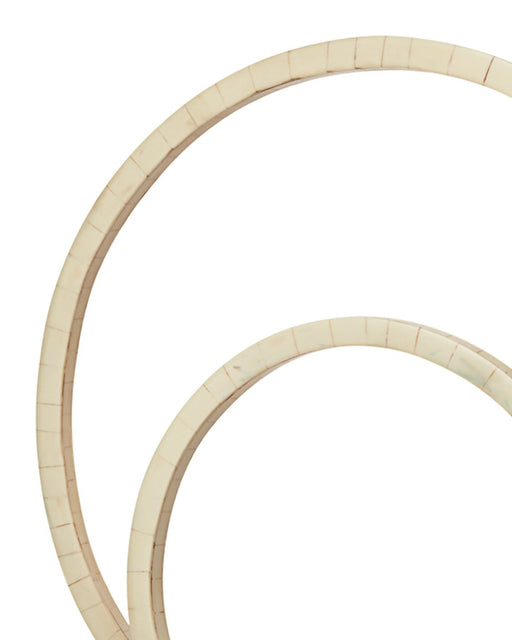Jamie Young Company - Helix Double Ring Sculpture in Natural Bone - 7HELI-NABO - GreatFurnitureDeal