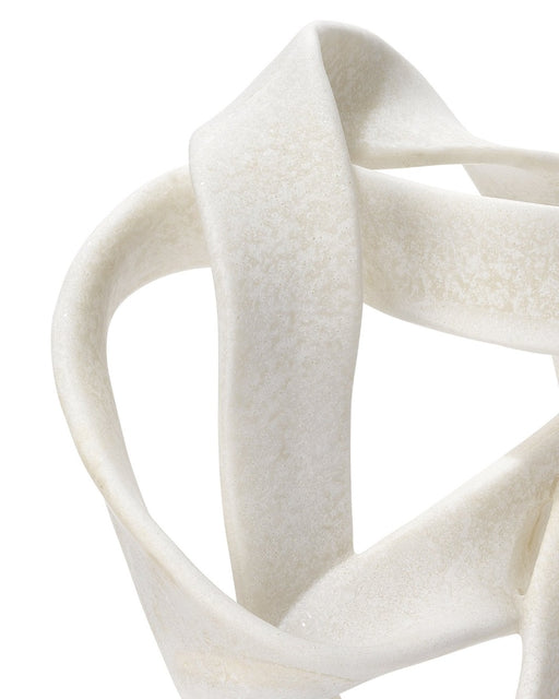 Jamie Young Company - Intertwined Object on Stand in Off White Resin - 7INTE-OBWH - GreatFurnitureDeal