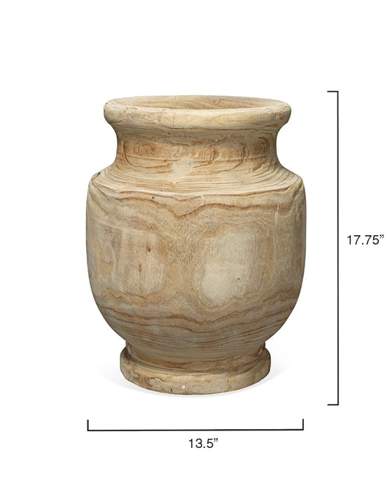 Jamie Young Company - Laguna Wooden Vase in Natural Wood - 7LAGU-VAWD - GreatFurnitureDeal