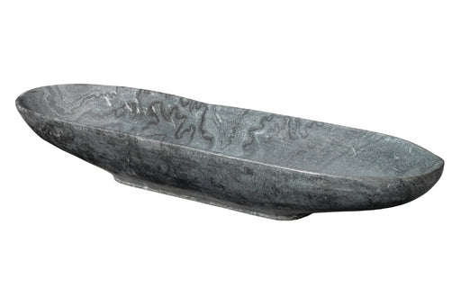 Jamie Young Company - Long Oval Marble Bowl in Grey Marble - 7LONG-BOGR - GreatFurnitureDeal