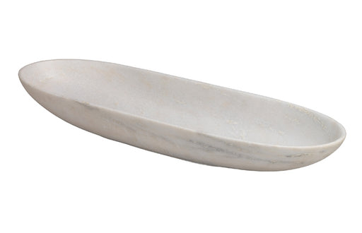 Jamie Young Company - Long Oval Marble Bowl in White Marble - 7LONG-BOWH - GreatFurnitureDeal