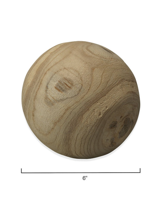 Jamie Young Company - Malibu Wood Balls in Natural Wood (set of 3) - 7MALI-NATU - GreatFurnitureDeal