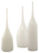 Jamie Young Company - Pixie Vases in White Glass (Set of 3) - 7PIXI-VAWH - GreatFurnitureDeal