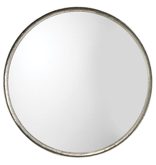 Jamie Young Company - Refined Round Mirror in Silver Leaf Metal - 7REFI-MISL