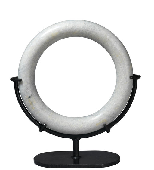 Jamie Young Company - Medium Marble Ring in White Marble - 7RING-MDWH - GreatFurnitureDeal