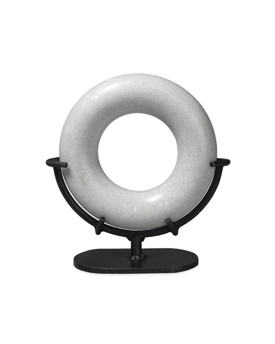 Jamie Young Company - Small Marble Ring in White Marble - 7RING-SMWH - GreatFurnitureDeal