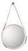 Jamie Young Company - Large Round Mirror in White Hide - 7ROUN-LGWH - GreatFurnitureDeal