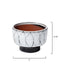 Jamie Young Company - Striae Vessels in Cream & Dark Grey Ceramic (Set of 3) - 7STRI-VECR - GreatFurnitureDeal