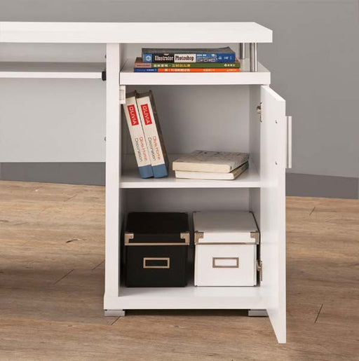 Coaster Furniture - White Computer Desk - 800108 - GreatFurnitureDeal