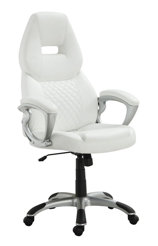 Coaster Furniture - 800150 White Bucket Seat Office Chair - 800150 - GreatFurnitureDeal
