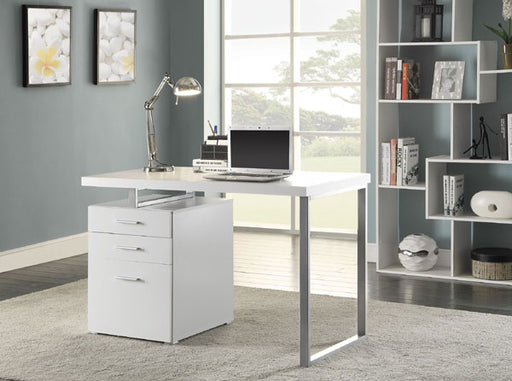 Coaster Furniture - Hilliard Hilliard White Writing Desk - 800325 - GreatFurnitureDeal