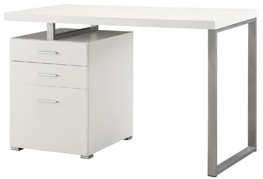 Coaster Furniture - Hilliard Hilliard White Writing Desk - 800325 - GreatFurnitureDeal