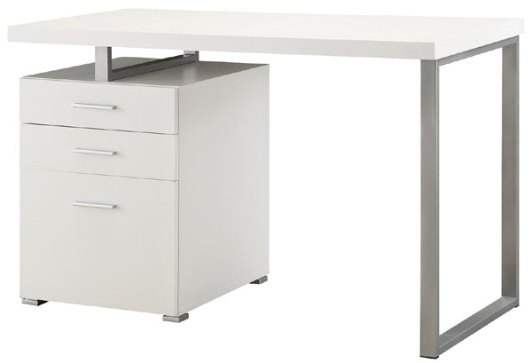 Coaster Furniture - Hilliard Hilliard White Writing Desk - 800325