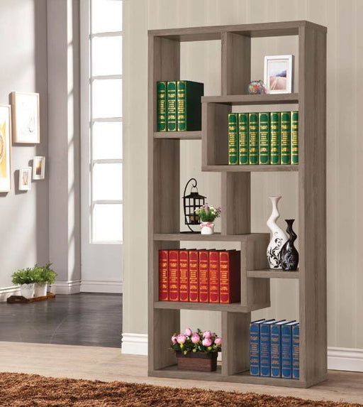 Coaster Furniture - 800510 Weathered Grey Bookcase - 800510 - GreatFurnitureDeal